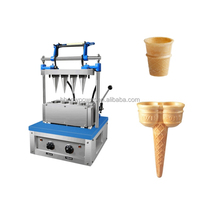 Machine manuelle à gaufres et biscuits, machine automatique de fabrication de gaufres, de cornets de glace et de pizzas, en promotion en Inde