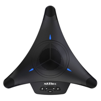 Haut-parleur de conférence vidéo sans fil 2,4 G à réduction de bruit, 360° °   Haut-parleur pour conférence mains libres pour réunions