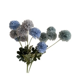 Fleurs artificielles de chrysanthème à 4 têtes Jinxi pour décorations de mariage, marqueurs d'allée, arrangements au sol, ornements pour la maison - Product Image 5
