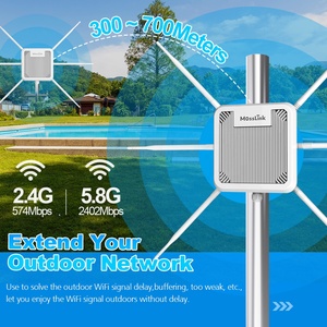 Point d'accès extérieur <span class=keywords><strong>WiFi</strong></span> <span class=keywords><strong>6</strong></span> double bande Mosslink Factory OEM ODM AX3000 avec <span class=keywords><strong>6</strong></span> antennes omnidirectionnelles 7dBi, répéteur maillé longue portée pour la communauté - Product Image 3