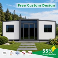 Direkt vom Hersteller: 20-Fuß Doppelflügel-Containerhaus mit Küche und Bad, Vorgefertigte Modulare Villa