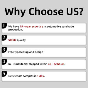 Chongteng ที่บังแดดรถยนต์แบบพับได้กระจกบังแดดด้านหน้าแต่งโลโก้ได้ตามต้องการ - Product Image 6