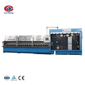 JIACHENG Dual inverter control Electric Multi Wire Cable Drawing Machine with Annealer for 8 wires