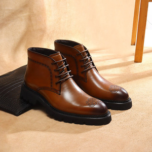Botas Chukka Clásicas Retro para Hombre, a la Moda 2025, Impermeables, para Otoño e Invierno, para Senderismo, Trabajo y Uso Diario - Product Image 2