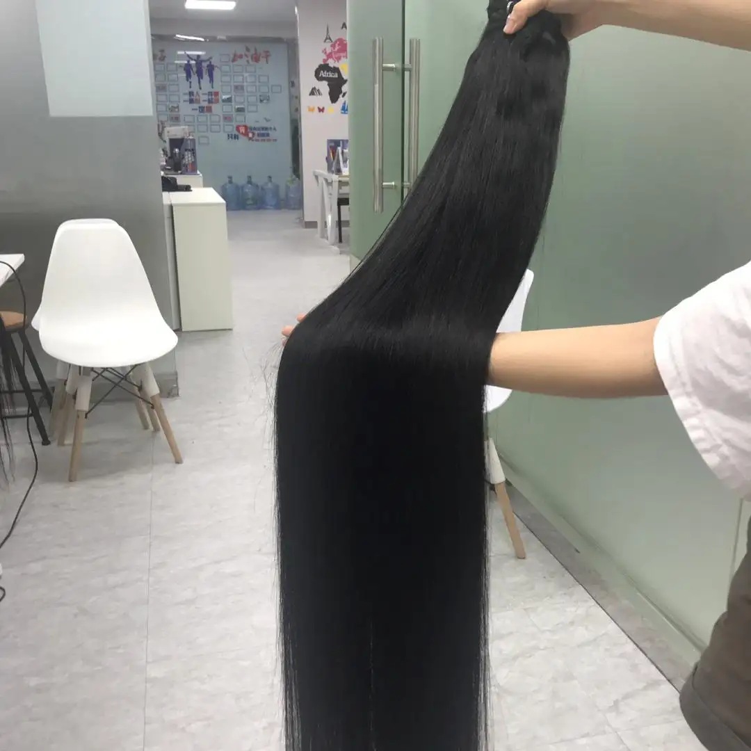 Raw Indian Virgin 40 Inch Human Hair Extension 40 Inch Cheap Long Straight Cuticle Aligned Human Hair Bundles Natural Hair