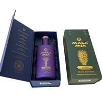 Caja de papel de embalaje de licores personalizada para vodka whisky Espíritu vino tinto botella embalaje caja de regalo