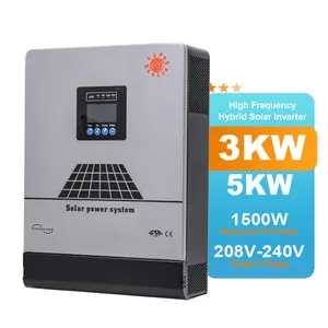 出厂价格12V 24V 48V 72v至110V 220V ac至dc纯正弦波逆变器5.5kva 10KVA 12KVA太阳能高频逆变器