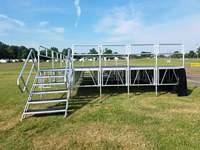 Cabine DJ portable en aluminium de bonne qualité avec installation facile pour scène, bar, fête, événement extérieur et concert