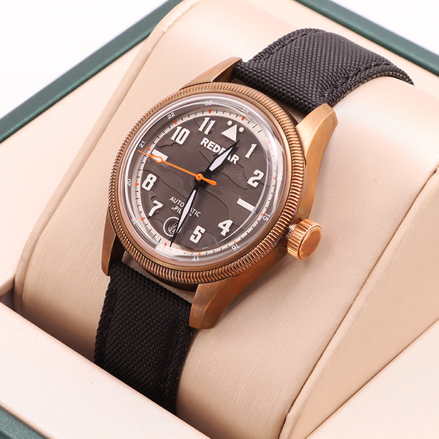 OEM Factory Embossing Luminous Dial Quartz Mechanism Diver Men's Bronze Watch Wrist Mechanical Miyota 9015 Automatic