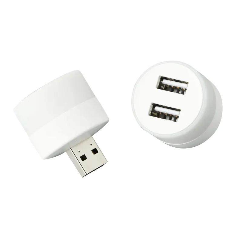 2835LED Warm White Portable Bedside Lamp 0.6W USB Splitter USB Extender For DC5V Power Supply USB LED Night Light