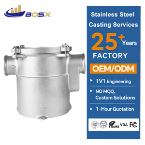 Servicio de Fundición de Precisión en Acero Inoxidable 316L Personalizado y No Estándar de BOSX para Componentes de Carcasas de Filtros de Agua Marina - Product Image 1