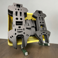 Plaque en fibre de carbone 3K T700/T800 découpée sur mesure par CNC, finition sergé, unie, mate ou brillante, épaisseur 3 mm, pour drone, UAV, pulvérisateur agricole