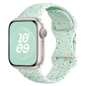 Gran oferta, correa de silicona transpirable, hebilla de mariposa con agujeros, banda colorida IWatch para <span class=keywords><strong>Apple</strong></span> <span class=keywords><strong>Watch</strong></span> - Product Image 4
