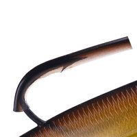 7cm pré-gréé leurre souple appâts de natation 9cm doux Shad queue leurre de pêche pour la pêche à la perche