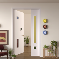 Porte en bois insonorisée, structure stable, pour bureau, école, commerce, intérieur, porte solide