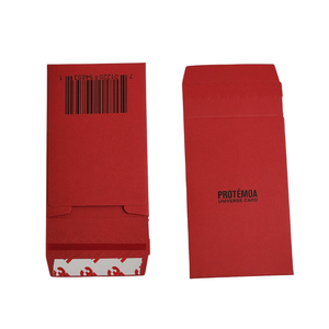 Tùy Chỉnh Mini Giấy Màu Đỏ Nhỏ Giấy Các Bộ Phận Bao Bì Phẳng Giấy Phong Bì Với 3M Tự Dính - Product Image 3