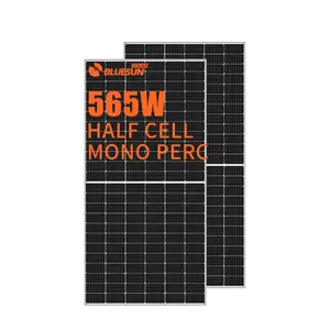 اقتباسات لوحة نصف خلية للطاقة الشمسية 550 وات 565 فولت أمبير لشراء ألواح شمسية للمنزل في السوق الأوروبية