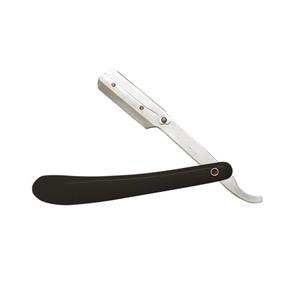 Navaja de afeitar recta de metal con mango de plástico para barbero, venta al por mayor - Product Image 3