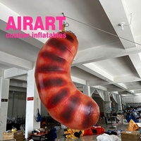 Saucisse alimentaire gonflable de décoration publicitaire. saucisses gonflables réalistes pour les campagnes de marketing