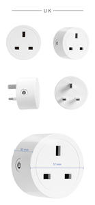 YET6005WTB Interrupteur intelligent universel pour la maison connectée, compatible avec l'application Tuya et la commande vocale Alexa, 1 <span class=keywords><strong>canal</strong></span>, portée de 100 m, convertisseur WiFi RF - Product Image 4