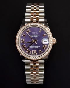 Montre de luxe pour femme, automatique, 26 mm, 28 mm, 31 mm, acier 904L et verre saphir, boîtier et bracelet en acier inoxydable, directement de l'usine - Product Image 4