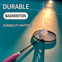Volants de badminton en plumes d'oie haute vitesse, durables pour l'entraînement en extérieur, balles de badminton à vol stable pour la pratique sportive