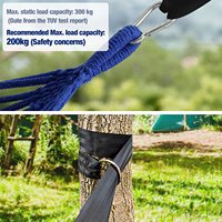 Hamac brésilien grande taille avec barre d'écartement en bois pour usage extérieur