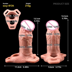 Anillos para Pene Ajustables, Funda de Silicona para Pene, Extensor, Bomba de Líquido, Dildo Realista, Anillo para Pene - Product Image 6