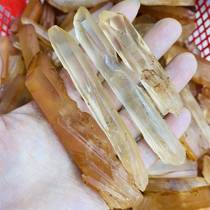 Cristal natural, espécimen de semilla de Lemurian, sin pulir, puntos de cristal rojo crudo, venta al por mayor - Product Image 3