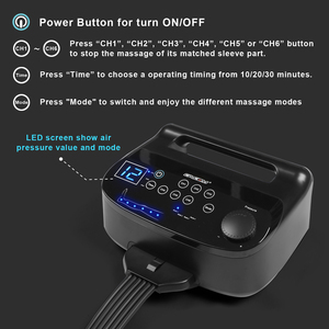 Máquina de Masaje de Pies y Piernas con Presión de Aire Eléctrica CINCOM, Masajeador de Piernas con Compresión de Aire - Product Image 3