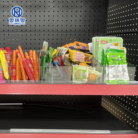 Boîte de rangement pour collations en PET écologique, transparente, de qualité alimentaire, organisateur de garde-manger avec vitrine pour aliments