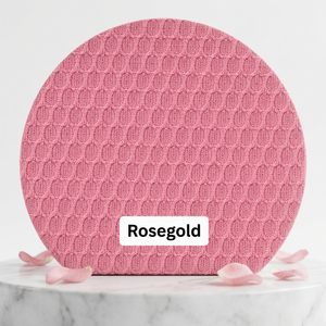 Tissu en polyester côtelé texturé extensible couleur or rose avec diamants pour la confection de vêtements et de prêt-à-porter - Product Image 4
