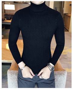 Vigour – <span class=keywords><strong>pull</strong></span> à <span class=keywords><strong>col</strong></span> roulé épais et chaud à manches longues pour <span class=keywords><strong>homme</strong></span>, couleur unie, nouveauté - Product Image 6