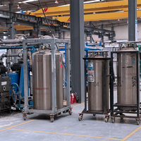 Nouvelle technologie de pointe, cylindre de hélium liquide cryogénique de 110 litres, en acier inoxydable personnalisé, écologique, haute qualité, sous pression