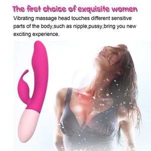 YLove USB recargable conejo vibrador silicona suave punto <span class=keywords><strong>G</strong></span> consolador para mujeres adulto placer juguete para mujeres - Product Image 3