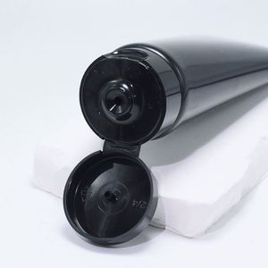 หลอดบีบครีมล้างหน้า/โลชั่นสีดำ ขนาด 10-100 มล. สำหรับเครื่องสำอาง - Product Image 4