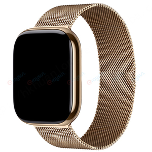 HUANLONG-Correa magnética de acero inoxidable para Apple Watch, correa de lujo, Serie 10/8/7 40/44/45/46mm, oro, azul - Product Image 4