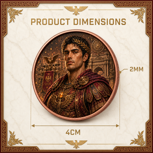 Pièce de collection de guerrier romain en cuivre fin .999 de 1 oz, médaillon commémoratif personnalisé avec portrait d'aigle SPQR, vente en gros - Product Image 5