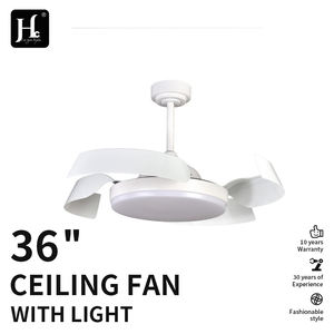 Ventilateur de plafond rétractable sans pales de 42 pouces, invisible, avec lumière, rétractable, avec télécommande, sans pales, caché, invisible - Product Image 2