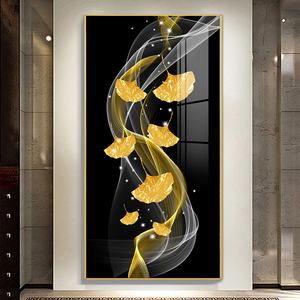 Decorazione per la Casa, Poster con Fiori Dorati, Stampa su Tela, Dipinto Murale per Soggiorno, Arte da Parete in Cristallo e Porcellana - Product Image 2