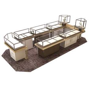 Gold <strong>Jewellery</strong> Shops Interior Design Images Wood Jewelry Display Furniture - Product Image 5