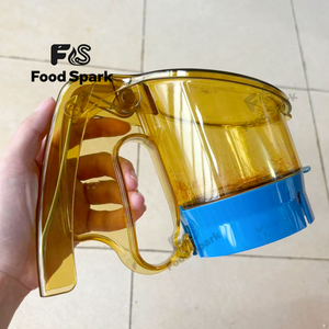 Distributeur d'assaisonnements pour fast-food style KFC, pot à épices pour poulet frit avec base bleue - Product Image 4