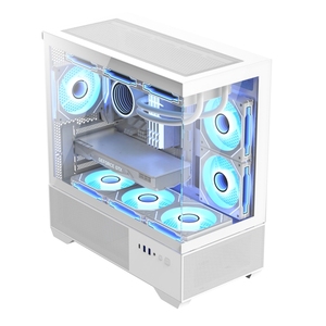 Jnp Nhà Máy Giữa Tháp PC Trường Hợp Với Argb Pwm Fan & Nước Hệ Thống Làm Mát Microatx Yếu Tố Hình Thức Cung Cấp Điện Trực Tiếp Chơi Game PC Cổ - Product Image 2