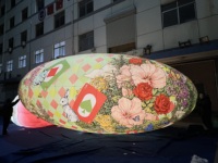Hängende Werbe-Aufblasbare Laternen-Modelle, Aufblasbare Beleuchtete Laternen-Ballons für Neujahrsdekoration