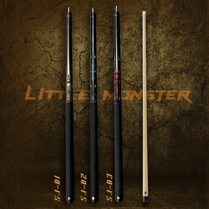 Taco de billar Little Monster SJ Medieval con eje de baja deflexión de 12.4mm y punta negra, 58 pulgadas, 19-20 oz - Product Image 6