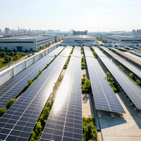 Support de montage universel pour panneaux solaires photovoltaïques en acier Zn-Al-Mg, double scénario, pour sol et toit en béton plat