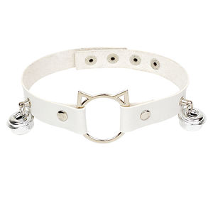 Popular <span class=keywords><strong>Sexy</strong></span> Punk cuero gargantilla <span class=keywords><strong>Collar</strong></span> para mujer lindo hueco gato <span class=keywords><strong>Collar</strong></span> con diseño creativo accesorio de moda - Product Image 3