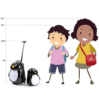 Valises pour enfants OMASKA, nouvelle collection 2020, design tendance, motif animalier, lot de 2, étui rigide, fabrication d'usine.