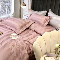Échantillon gratuit de linge de lit brodé pour hôtel 100% coton satin housse de couette parure de lit
