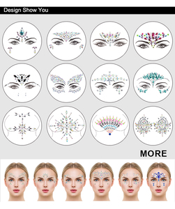 Beauté soins personnels cosmétiques maquillage bien-être et charmant autocollant en cristal strass autocollants avec des prix bon marché - Product Image 3